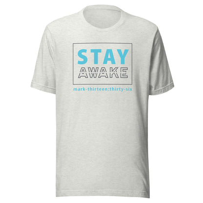 Stay Awake short sleeve t-shirt ash