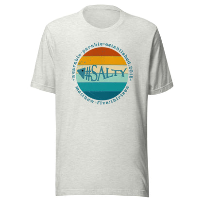 #Salty short sleeve t-shirt ash gray