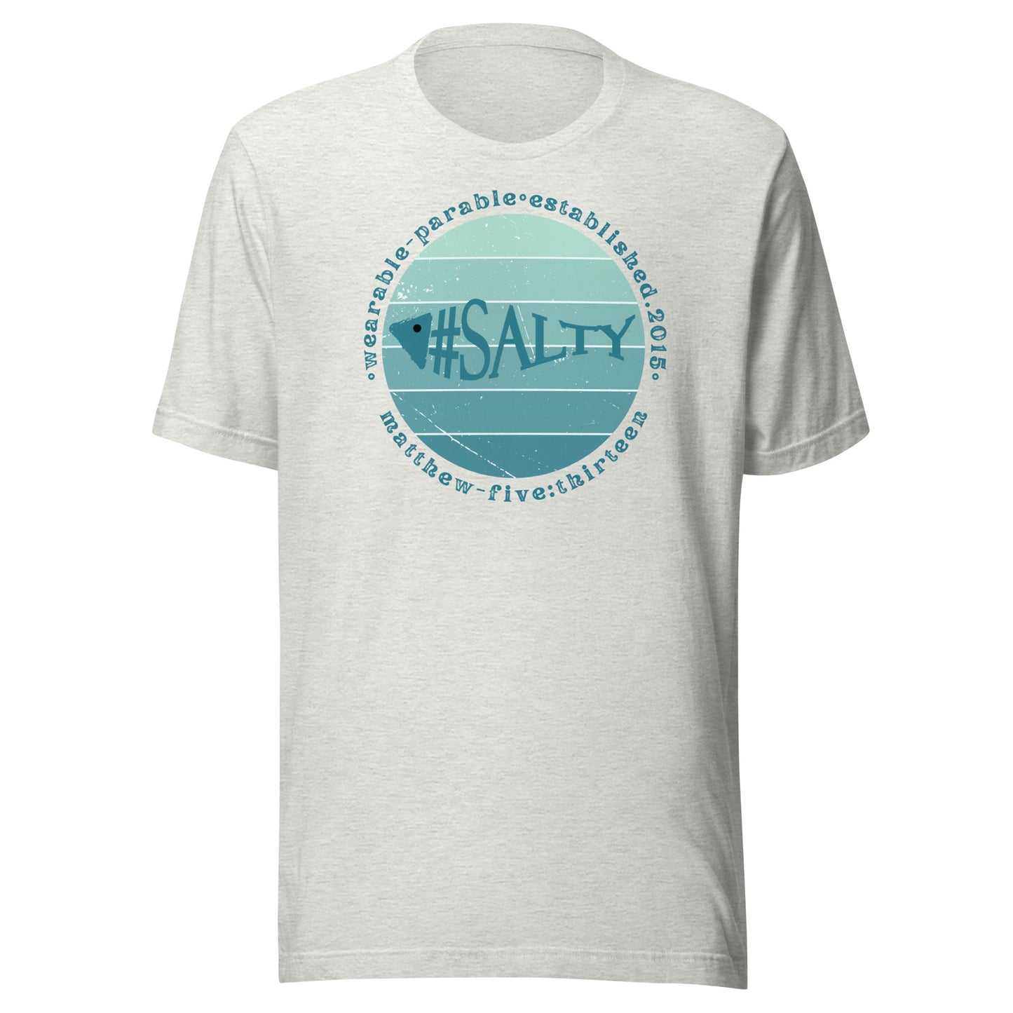 #Salty short sleeve t-shirt ash gray