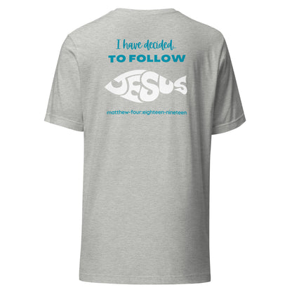 Follow Jesus short sleeve t-shirt athletic heather