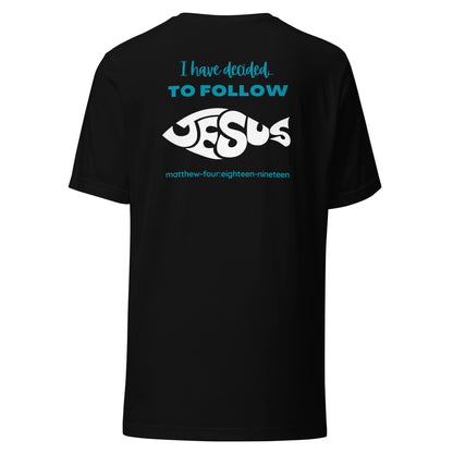 Follow Jesus short sleeve t-shirt black