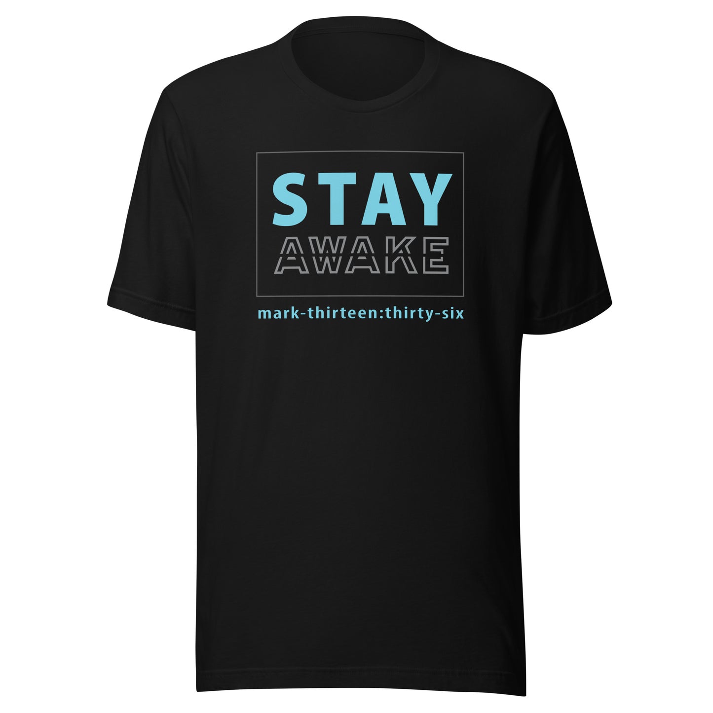 Stay Awake short sleeve t-shirt black