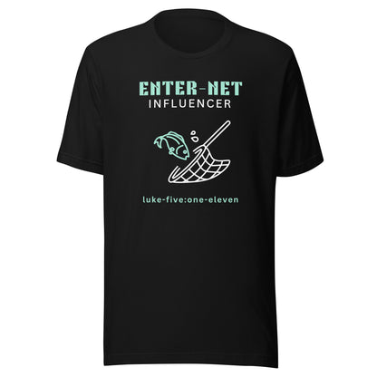 Enter-Net Influencer short sleeve t-shirt black