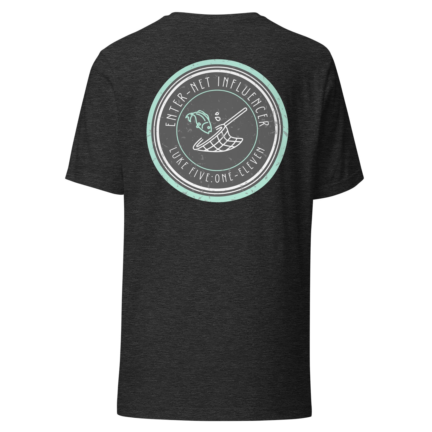 Enter-Net Influencer short sleeve t-shirt dark gray heather