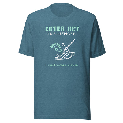 Enter-Net Influencer short sleeve t-shirt deep teal