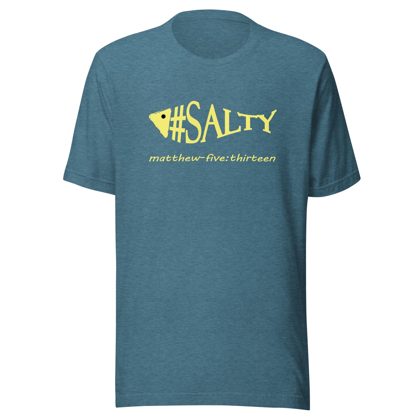 #Salty short sleeve t-shirt heather deep teal