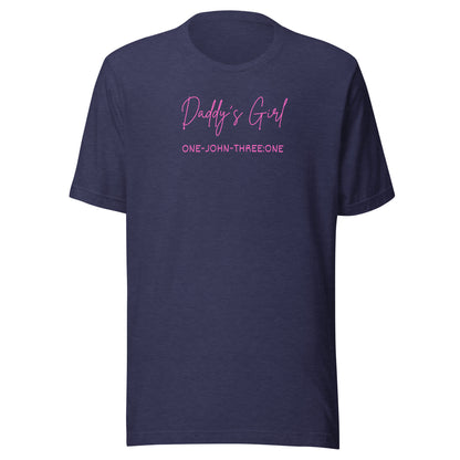 Daddy’s Girl short sleeve t-shirt heather midnight navy