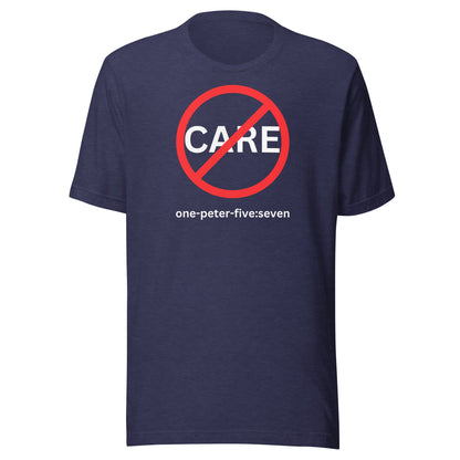 Don’t Care short sleeve t-shirt heather midnight navy