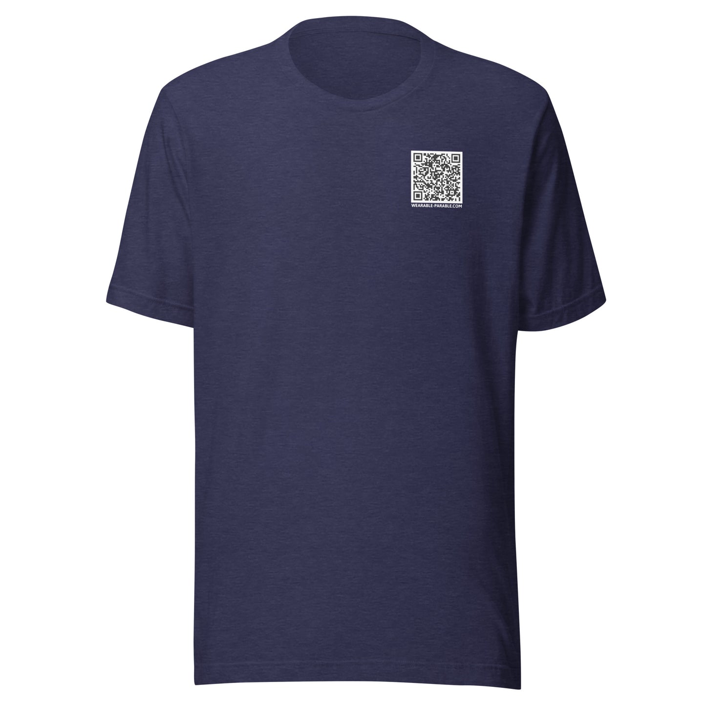 Follow Jesus short sleeve t-shirt heather midnight navy