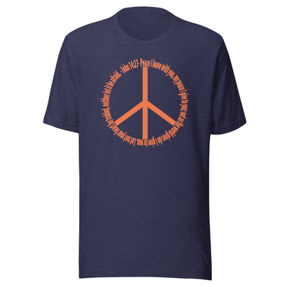 God’s Peace > World Peace short sleeve t-shirt heather midnight navy