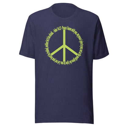 God’s Peace > World Peace short sleeve t-shirt heather midnight navy