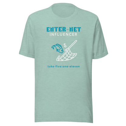 Enter-Net Influencer short sleeve t-shirt heather prism dusty blue