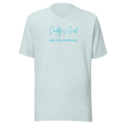 Daddy’s Girl short sleeve t-shirt heather prism ice blue