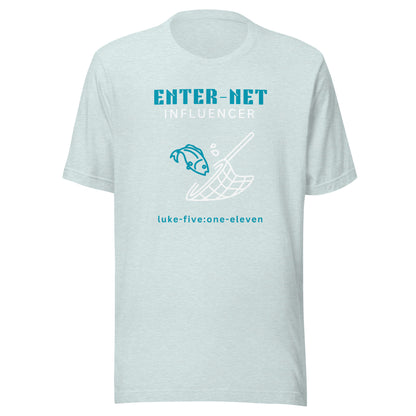 Enter-Net Influencer short sleeve t-shirt heather prism ice blue