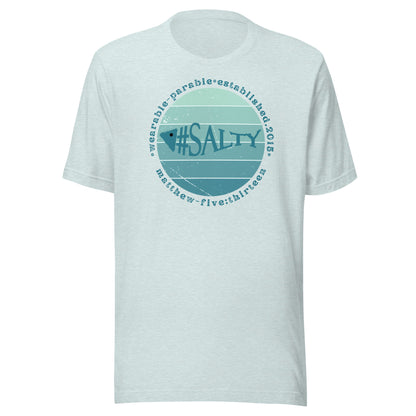 #Salty short sleeve t-shirt ice blue heather