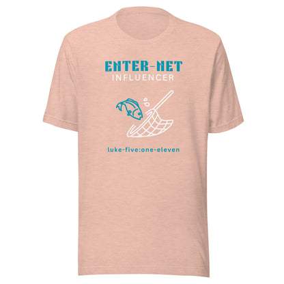 Enter-Net Influencer short sleeve t-shirt heather prism peach