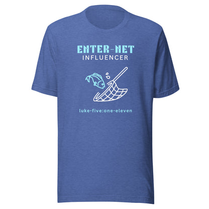 Enter-Net Influencer short sleeve t-shirt heather true royal